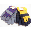 Kuh Korn Schwarz Möbel Weiß Baumwolle Zurück Winter Handschuhe Dlh108